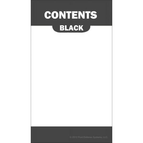 Content Label - Water Resistant - 2" x 3.5"- OilSafe