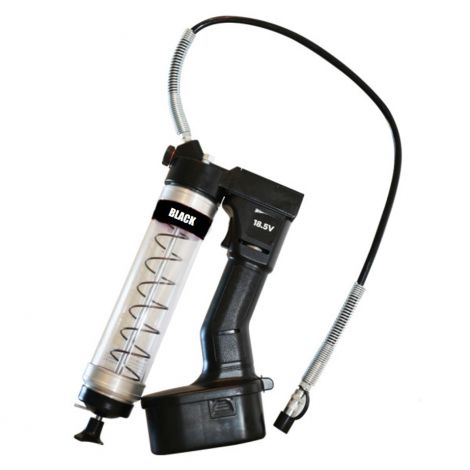 Battery Operated Grease Gun - Clear - Black