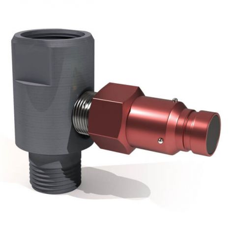 Gearbox Adapter - Red Male & Female disconnects ½"fit