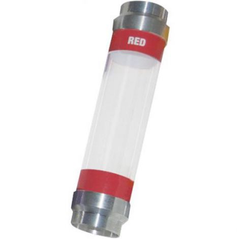 Clear Grease Gun Tube - OilSafe - red