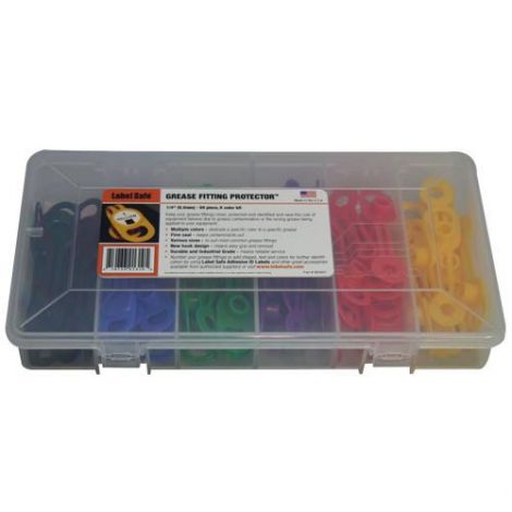 Grease Fitting Protector Kit - 1/4" (6.4mm) 6 Colour - 60 pcs - OilSafe
