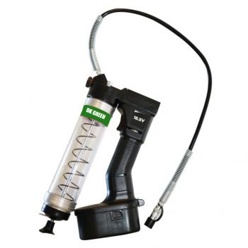 Battery Operated Grease Gun - Clear - Dk Green