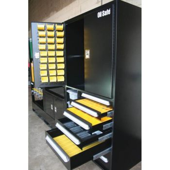 Bulk Storage Cabinet (Black) - Model B (45" x 45" x 88")